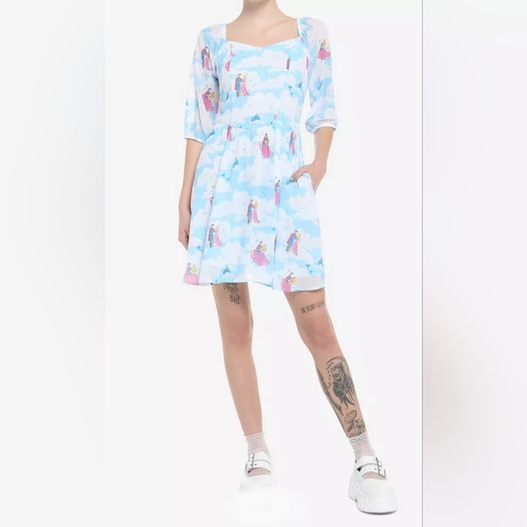 Her Universe Dresses & Skirts - Disney EUC  Sleeping Beauty Clouds Long-Sleeve Dress Size M
